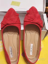 Scarpe Ballerine Rosse in velluto numero 36 NUOVE
