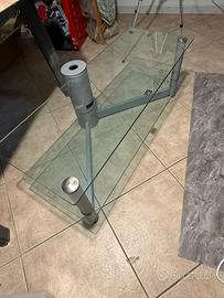 Tavolo in vetro per tv