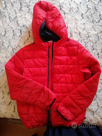 Piumino rosso leggero Benetton