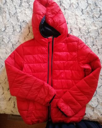 Piumino rosso leggero Benetton