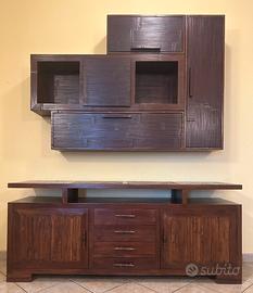 Parete Soggiorno e Madia Coloniale