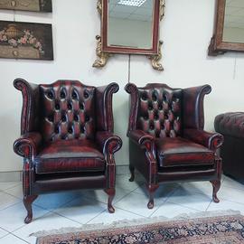 Poltrona chesterfield Queen Anne... chester nuovi 