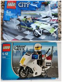 Lotto lego City Race Car e Police Motorcycle nuovi