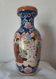 Vaso Satsuma Moriage porcellana vintage anni 50 60