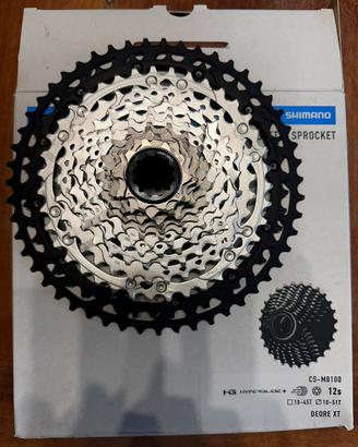 Pacco pignoni Shimano deore XT M8100 12V 10-51