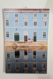 Quadro Fotografico Lisbona "Linee d'acqua"