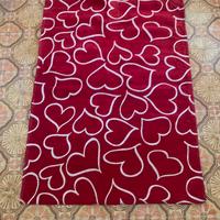 Chenille tappeto cuori 140x200 cm