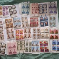 Lotto di 28 quartini di francobolli Città Vaticano