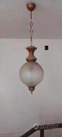 Lampadario vintage a sospensione, stile liberty 1