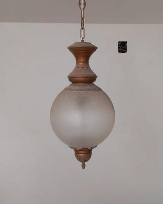 Lampadario vintage a sospensione, stile liberty 1