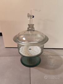 essiccatore in vetro diam. 25cm con rubinetto 