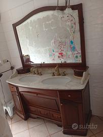 mobile bagno in legno massello