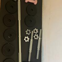 Set attrezzi palestra+boxe