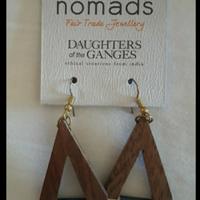 Orecchini legno donna 