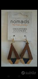 Orecchini legno donna 