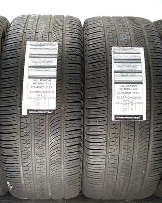 4 PNEUMATICI USATI 275/45R21 110Y SC ZERO PIRELLI 
