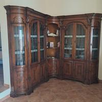 Credenza angolare in legno Noce