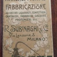 Raro Manuale pratico di fabbricazione 1910 