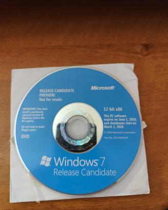 Windows 7 Release Candidate DVD