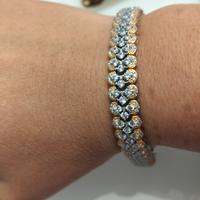 Bracciale Tennis IDANDI in Argento 925.