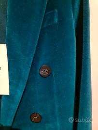 Tailleur velluto color ottanio Ottod'ame