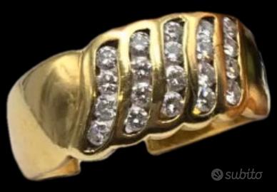 ANELLO ORO DIAMANTI 0,65CT