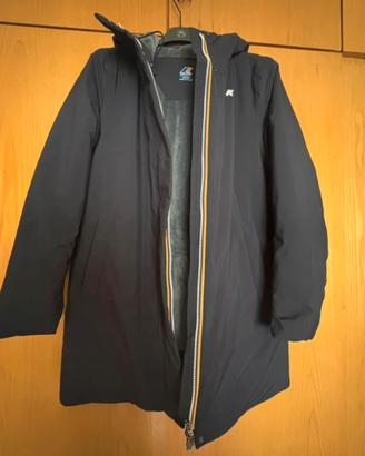 Kway nuovo blu con interno grigio