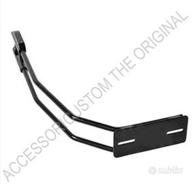 Portatarga da ruota a braccio perno ruota universa