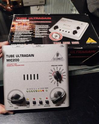 preamplificatore tube ultragain mic 200