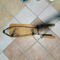 Morsa porta prosciutto vintage in legno 