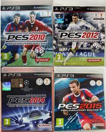 PES Pro Evolution Soccer 2010 2012 2014 2015 PS3