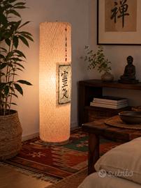 lampada da terra artigianale  stile Zen