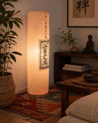 lampada da terra artigianale  stile Zen