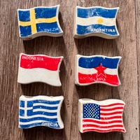 Lotto 6 gomme bandiera Mulino Bianco