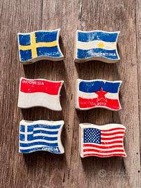 Lotto 6 gomme bandiera Mulino Bianco