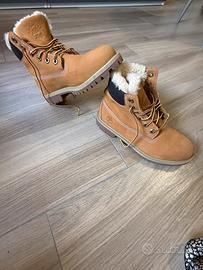 Timberland originali imbottite pelliccia interna