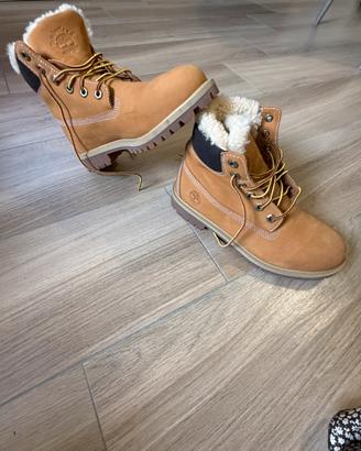 Timberland originali imbottite pelliccia interna