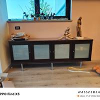 BONDE IKEA Credenza marrone scuro con vetro smerig