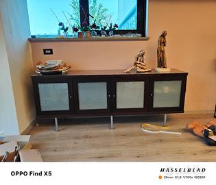 BONDE IKEA Credenza marrone scuro con vetro smerig