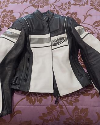 giacca pelle moto donna suomy