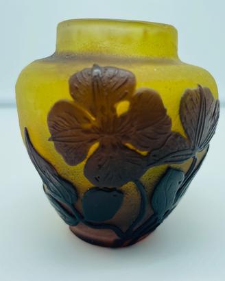 Vasetto in vetro Emile Gallé originale