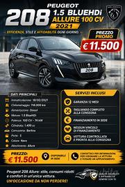 Peugeot 208 BlueHDi 100 Stop&Start 5 porte Allure