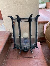 N. 5 Appliques da esterno in ferro battuto