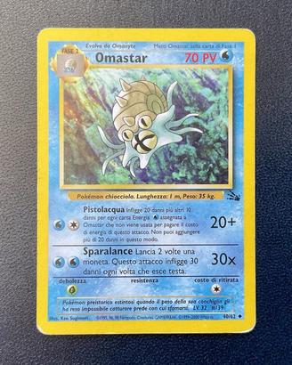 Pokemon Omastar Prima Edizione Fossil 40/62 ITA