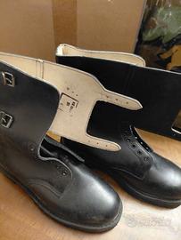 anfibi neri modello militare n. 43 - vintage