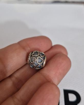 charm pandora Apri il tuo cuore azzurro cielo
