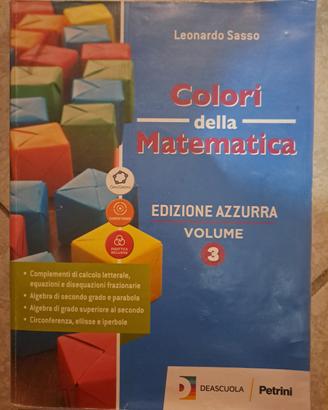 COLORI DELLA MATEMATICA 3 ISBN 9788849423730A