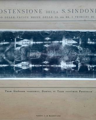 FOTOGRAFIA OSTENSIONE della SACRA SINDONE 1931