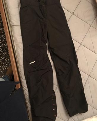 Pantaloni sci donna neri taglia S, taglia 40