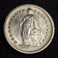 1/2 Franco svizzero del 1968.